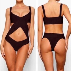 SKIMS Knit Black Monokini